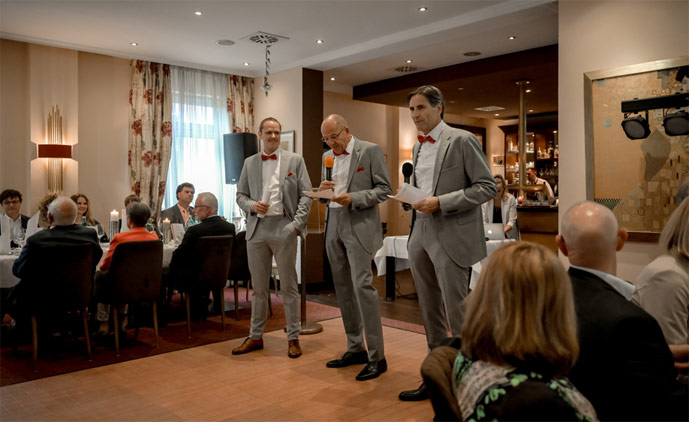 offizielle Übergabe der Geschäftsführung von Wolfgang Kaiser an seinen Sohn Jan Kaiser