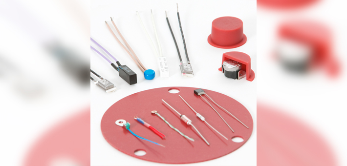 Selection of temperature fuses and limiters used for silicone rubber heaters