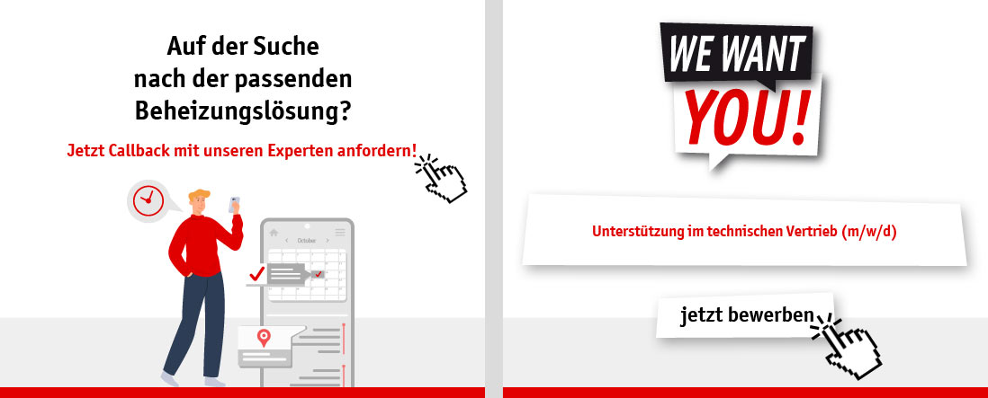 Auf der Suche nach der passenden Beheizungslösung? - Jetzt Callback mit unseren Experten anfordern! | WE WANT YOU! Unterstützung im technischen Vertrieb (m/w/d) - jetzt bewerben