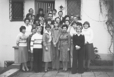 Wilhelm Kaiser (3. von rechts) und seine Mannschaft im Jahre 1984